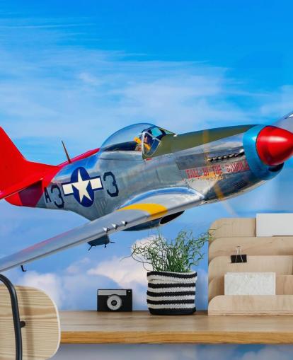 Aeroplane in Blue Sky Wallpaper