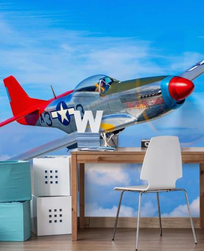 Aeroplane in Blue Sky Wallpaper