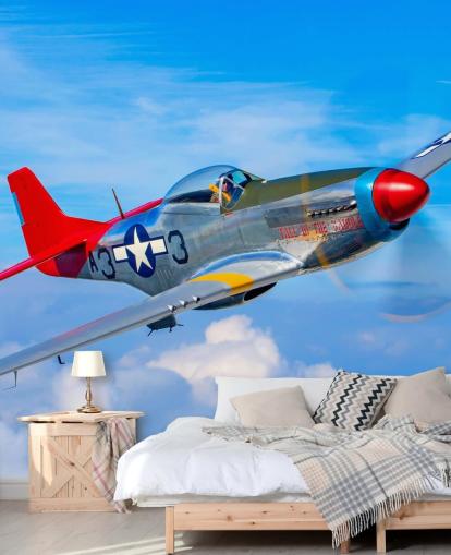 Aeroplane in Blue Sky Wallpaper