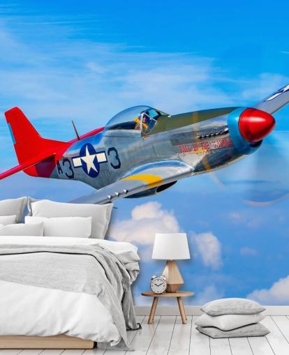 Aeroplane in Blue Sky Wallpaper