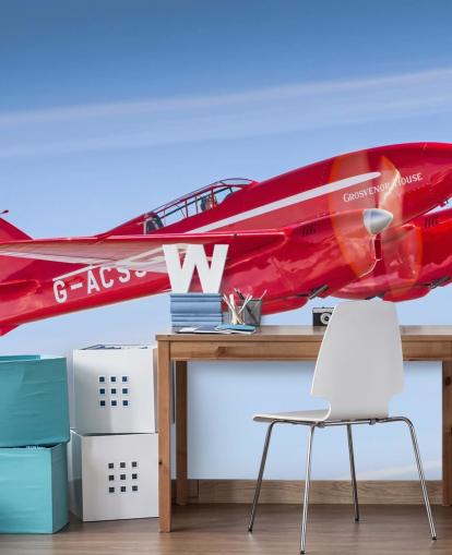 Papel de parede plano vermelho