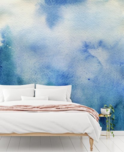 Weiße und weiße Aquarelltapete