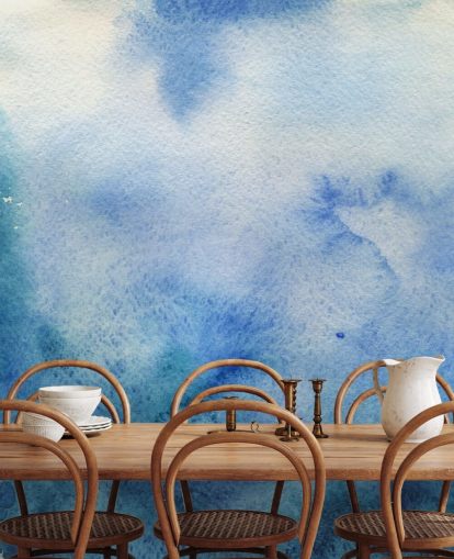 White and White Watercolor Wallpaper