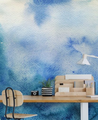 Papel pintado Acuarela Blanca y Blanca Papel pintado Acuarela Blanca y Blanca