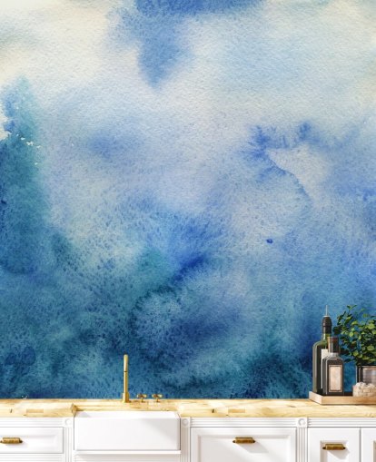 White and White Watercolor Wallpaper