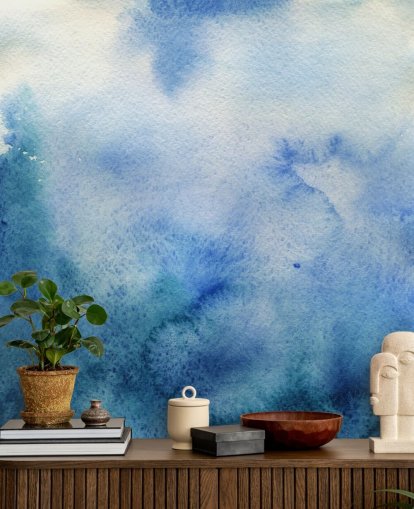 Papel pintado Acuarela Blanca y Blanca