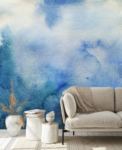 Papel pintado Acuarela Blanca y Blanca