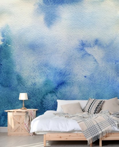 Papel pintado Acuarela Blanca y Blanca