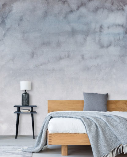 Papel de parede de aquarela cinza claro e branco Papel de parede de aquarela cinza claro e branco