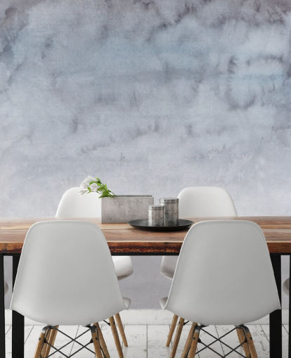 Light Gray and White Watercolour Wallpaper