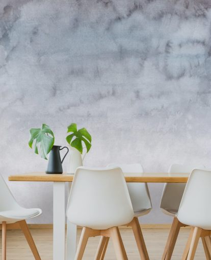 Light Gray and White Watercolour Wallpaper