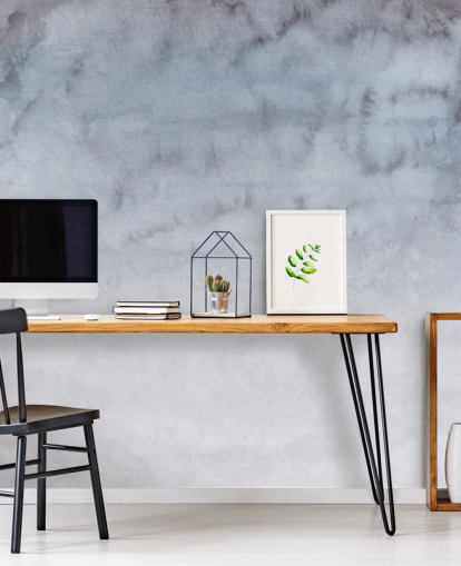 Papel de parede de aquarela cinza claro e branco Papel de parede de aquarela cinza claro e branco