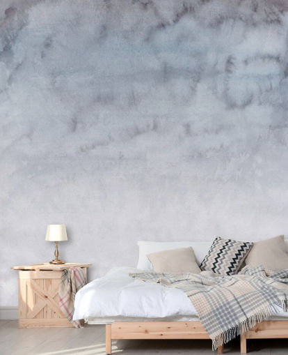 Papel de parede de aquarela cinza claro e branco