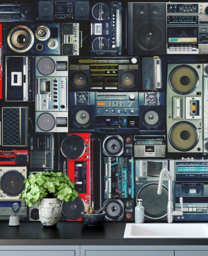 Carta da parati murale Boombox
