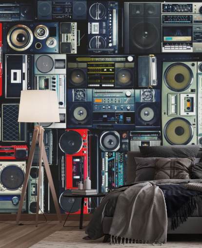 Boombox Bakgrunn Veggmaleri Boombox Bakgrunn Veggmaleri