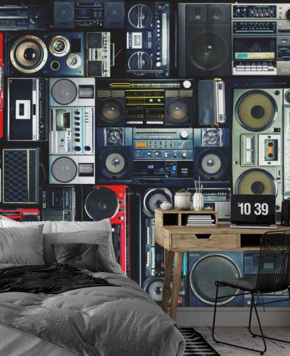 Carta da parati murale Boombox