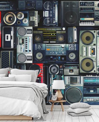 Boombox Wallpaper Mural