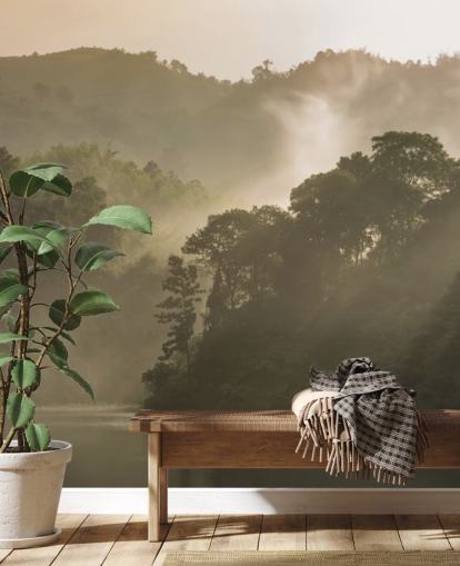 Papel de Parede Rio e Floresta