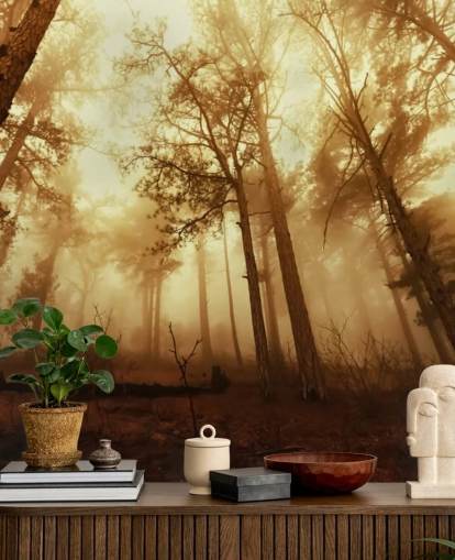 Orange Tinted Forest Wallpaper Orange Tinted Forest Wallpaper