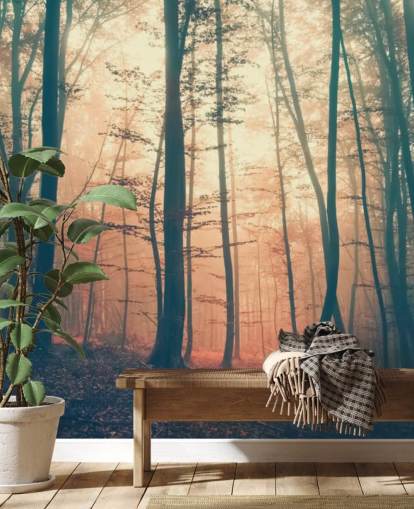 Sunset Forest Wallpaper Sunset Forest Wallpaper