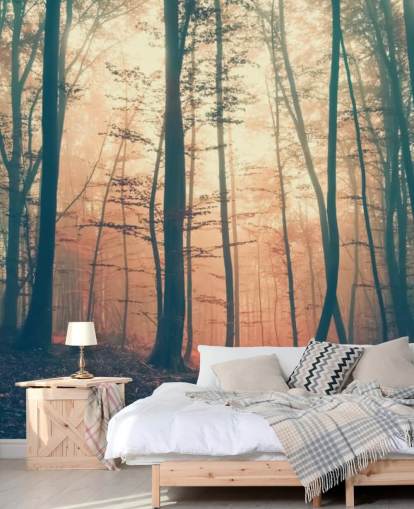 Sunset Forest behang Sunset Forest behang