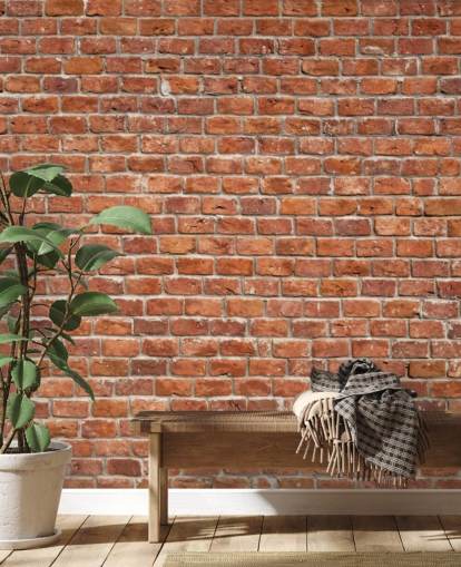 rød brugerdefineret mursten tapetmaleri kaldet Old Brick Wall til køkkener rød brugerdefineret mursten tapetmaleri kaldet Old Brick Wall til køkkener