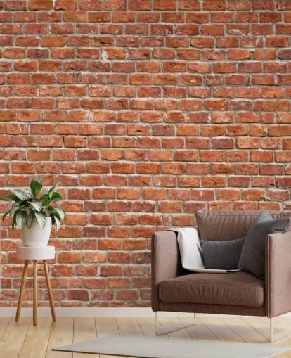 mural de papel de parede de tijolo personalizado vermelho chamado Old Brick Wall para cozinhas mural de papel de parede de tijolo personalizado vermelho chamado Old Brick Wall para cozinhas