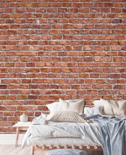 Rustic Red Brick Wallpaper Mural Rustic Red Brick Wallpaper Mural