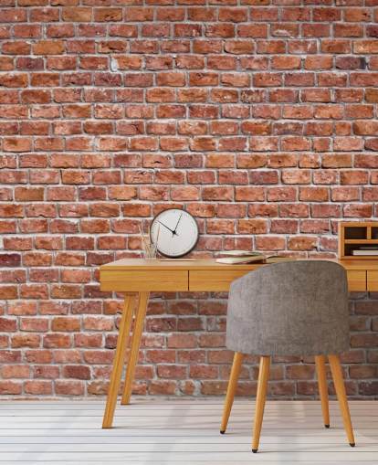 Rustic Red Brick Wallpaper Mural Rustic Red Brick Wallpaper Mural