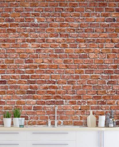 Rustic Red Brick Wallpaper Mural Rustic Red Brick Wallpaper Mural