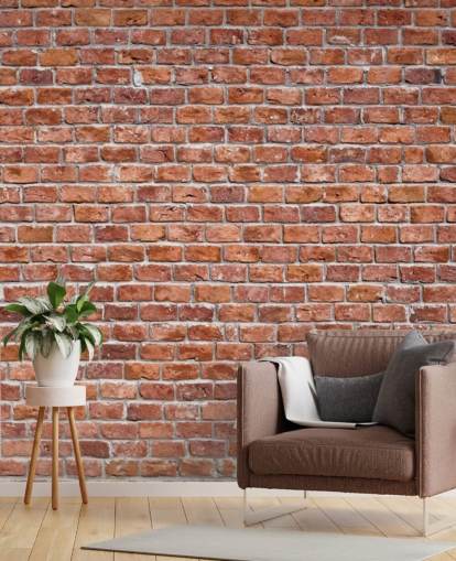 Rustic Red Brick Wallpaper Mural Rustic Red Brick Wallpaper Mural