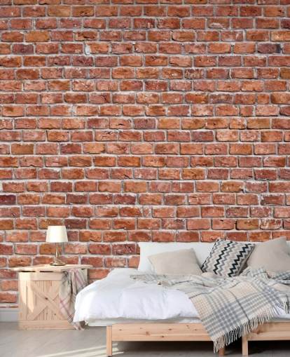 Rustic Red Brick Wallpaper Mural