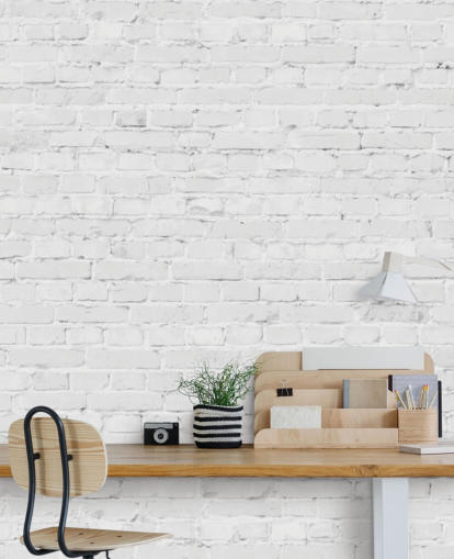 white brick wallpaper mural white brick wallpaper mural