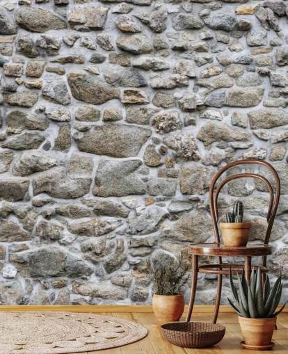 Stone Texture of Old Wall Stone Wall Mural