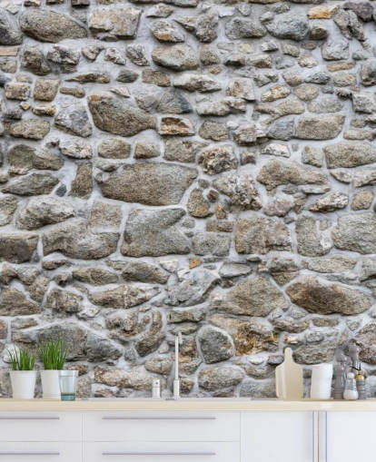 Stone Texture of Old Wall Stone Wall Mural