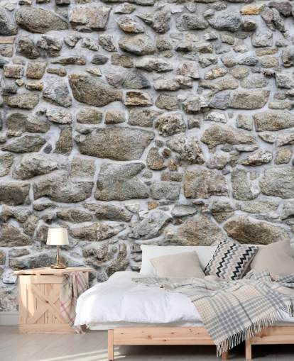 Stone Texture of Old Wall Stone Wall Mural