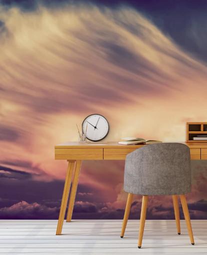 Pink and Purple Cloudy Sky Wallpaper