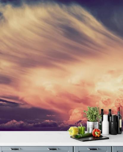 Pink and Purple Cloudy Sky Wallpaper