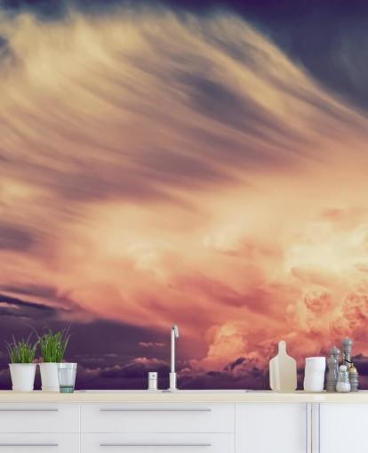 Pink and Purple Cloudy Sky Wallpaper