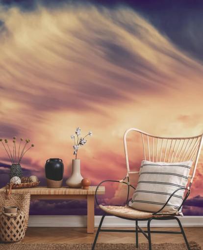 Pink and Purple Cloudy Sky Wallpaper