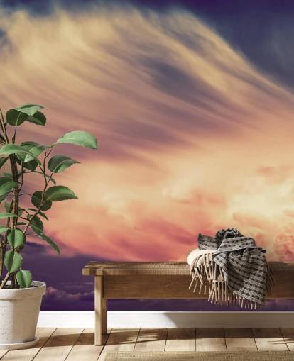 Pink and Purple Cloudy Sky Wallpaper