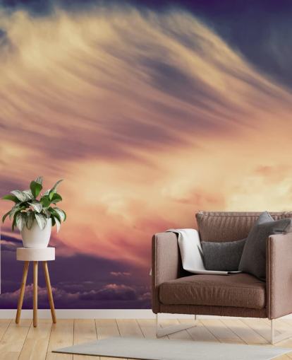 Pink and Purple Cloudy Sky Wallpaper