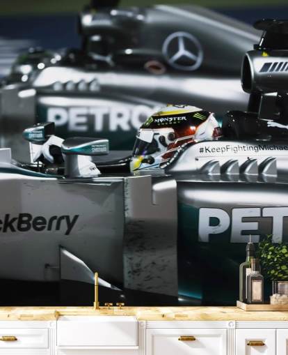 Close Up of Lewis Hamilton in Car Wallpaper Close Up of Lewis Hamilton in Car Wallpaper