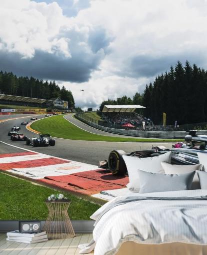 bright F1 wallpaper mural called Lap 1 Belgium 2014 by Darren Heath for bedrooms and home offices bright F1 wallpaper mural called Lap 1 Belgium 2014 by Darren Heath for bedrooms and home offices