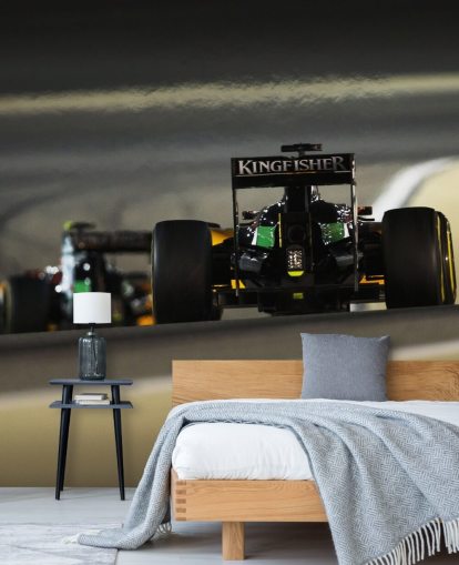 Vihreä F1-auton taustakuva