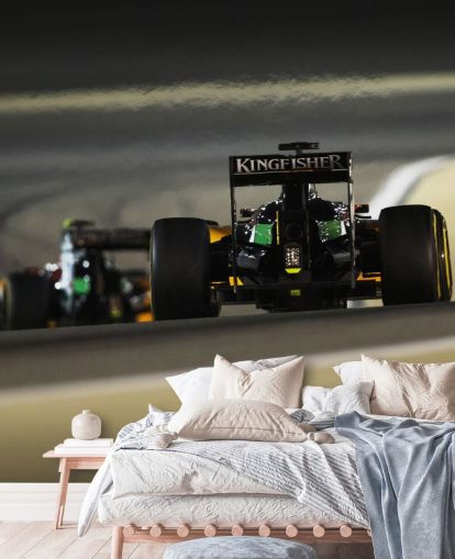 Fondo de pantalla de coche verde F1