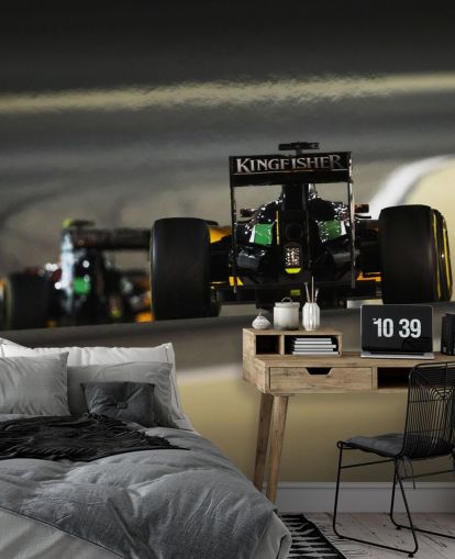 Grön F1 bil Bakgrund