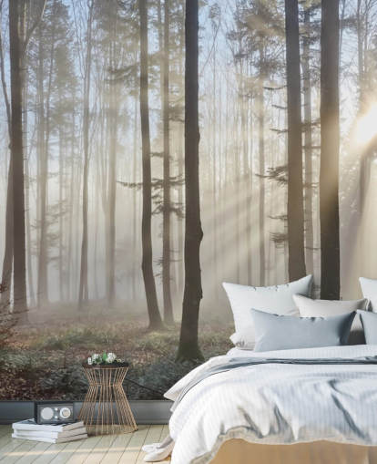 Papier peint Misty Dark Forest