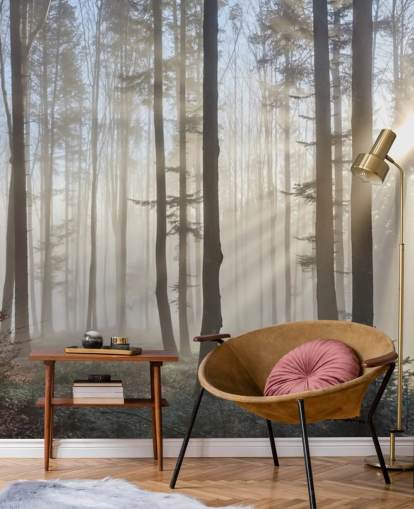 Fondo de pantalla Misty Dark Forest