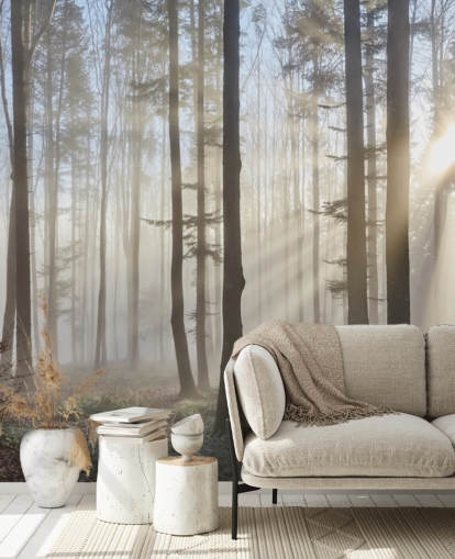 Fondo de pantalla Misty Dark Forest